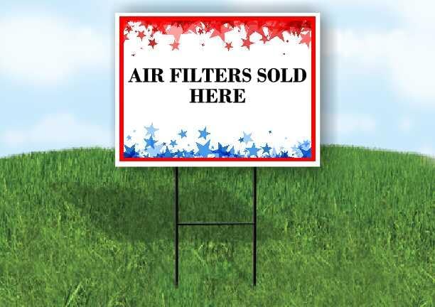 Air Filters Sold Here 4Th Of July American Flag Usa Patriotic Red Blue Stars