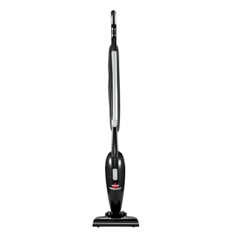 Bissell 2033M Featherweight Stick Lightweight Bagless Vacuum and Electric Broom with Crevice Tool for Hard Floors and Carpets, Black