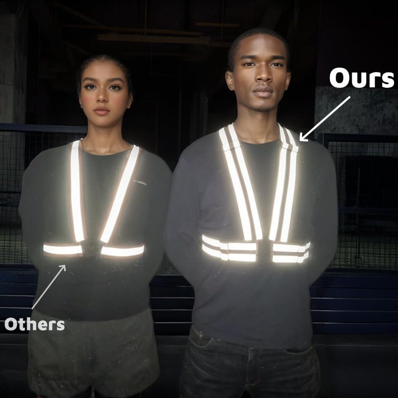 IDOU High Visibility Reflective Safety Vest | Lightweight,Adjustable & Elastic | Hi Vis Running Gear for Jogging,Walking,Cycling,Construction Workers,Motorcycle,Men,Women (1, YELLOW)