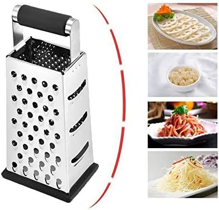 NILICAN Vertical Stainless Steel Grating Four-sided Boxed Grater For Cucumbers, Carrots And Cheese, Grater, Melon, Planing, Potato, Planer, Non-slip Handle, Peeler