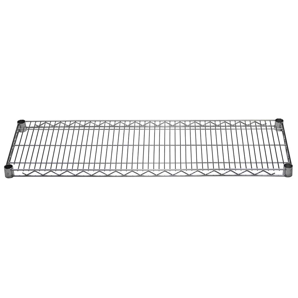 Shelving Inc. 14" d x 18" w Chrome Wire Shelving with 2 Tier Shelves, Weight Capacity 800lbs Per Shelf