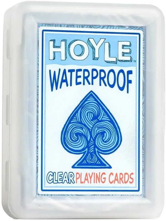 Bicycle Hoyle Summer Fun Pack Hoyle 6-in-1 Kids Card Games and 2 Decks of Clear Plastic Waterproof Playing Cards, Fast-Paced Family Game Night Playing Cards for Kids and Adults