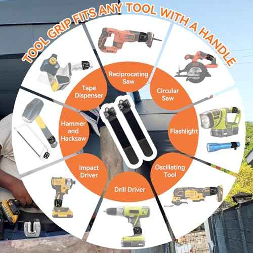 Universal Tool Holster for Tool Belt Accessories, Drill Holder for Power Drill, Impact Driver, or Any Tool with A Handle, Self-Locking Drill Holster, Stocking Stuffers for Men, Women, Husband