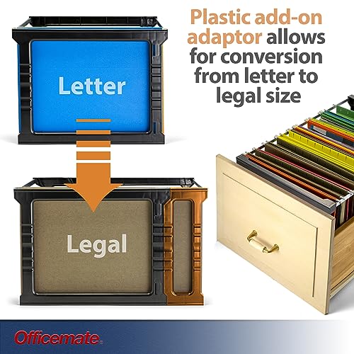 Officemate Plastic Hanging File Folder Frame, 18 Inch, Letter and Legal Size.(91961) (Pack of 4) - size: 18 Inch (Pack of 4)