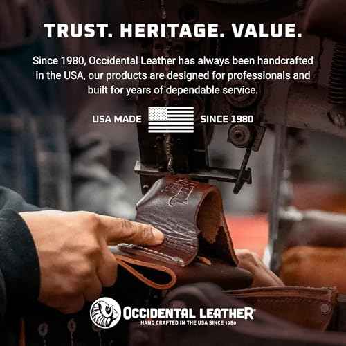 Occidental Leather Pocket Caddy - Black - 4 Pockets & Tool Holders - Belt Compatibility Up to 2" Wide - Lightweight - Made in USA
