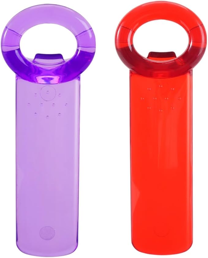 FDKYOEK 2 PCS Jar Opener, Jar Key Opener, Easy Grip Jar Lid Opener for Weak Hands, Plastic Jar Opener for Elderly and Seniors