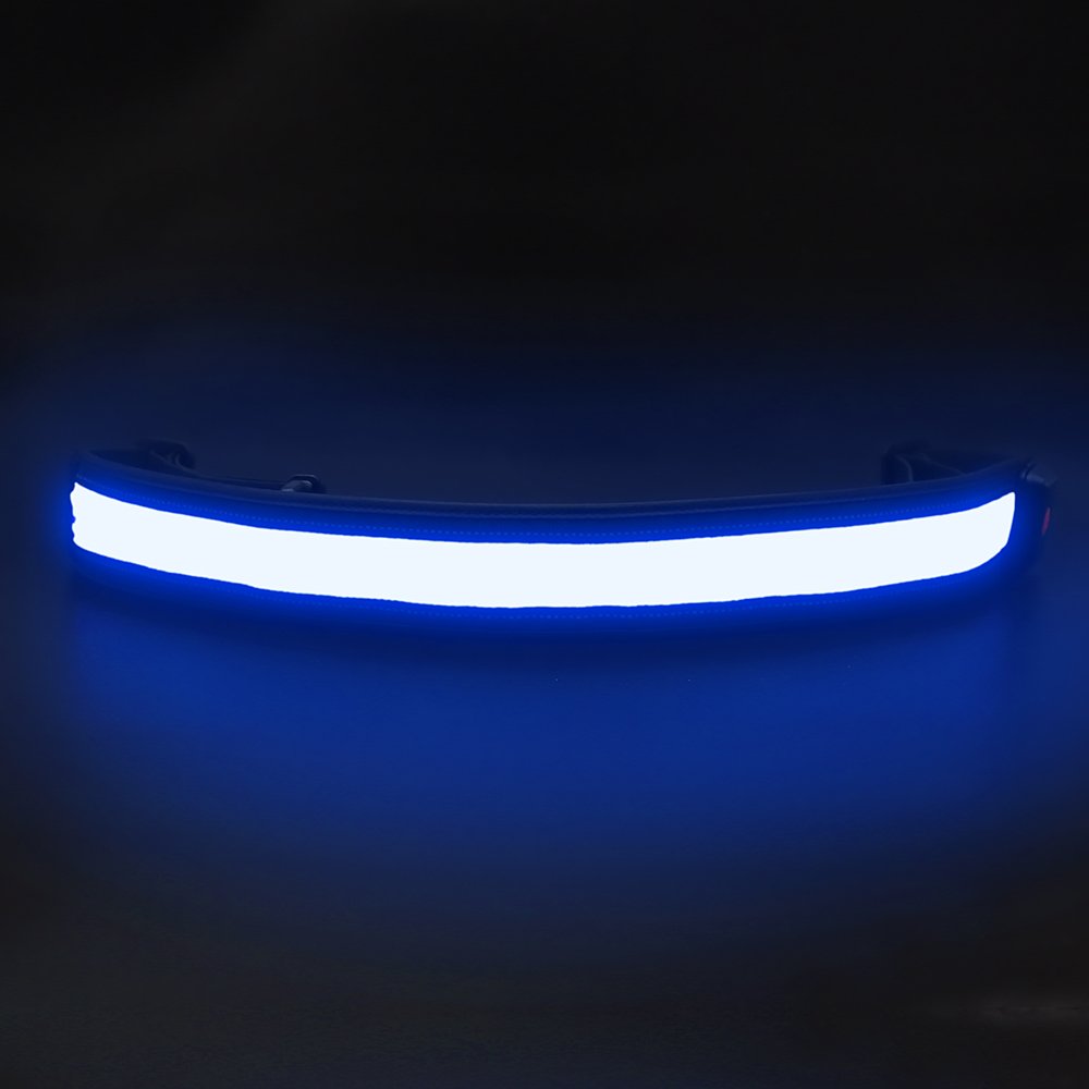 BSEEN LED Running Waist Belt - USB Rechargeable Reflective Glowing LED Waistband, Flashing Safety Light Belt for Runners, Joggers, Walkers, Pet Owners, Cyclists