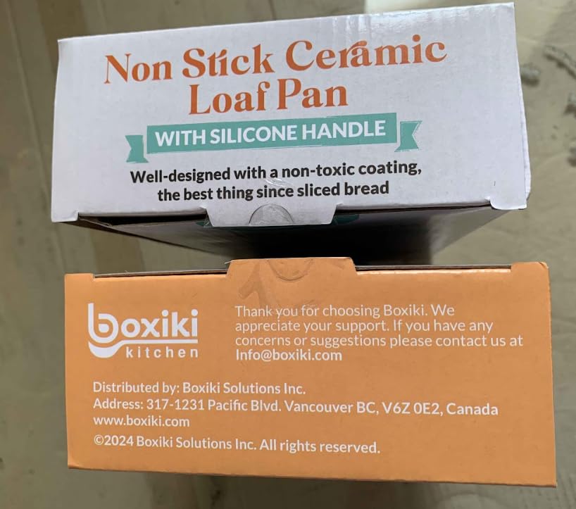 Boxiki Kitchen Premium Ceramic Bread Loaf Pan - 11x5 Non-Stick Bread Pan, Ideal for Homemade Bread Loaf, Meatloaf pan Suitable for Baking Enthusiasts