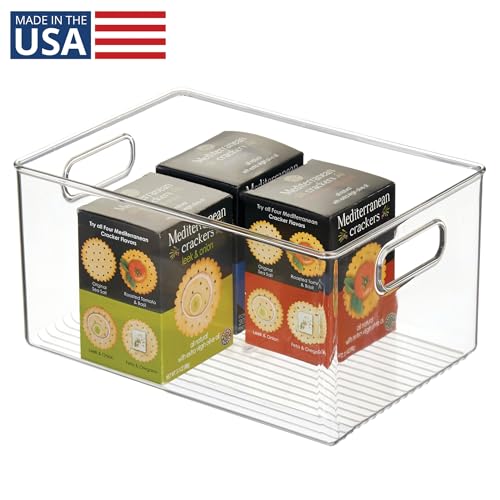 iDesign Recycled Plastic Pantry Storage Bin – Linus Collection - Clear - style: Pack of 1