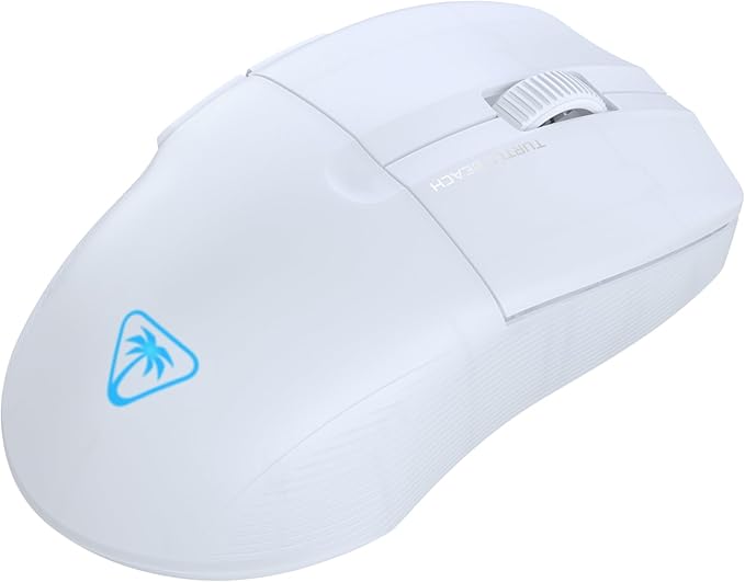 Turtle Beach Pure Air Wireless RGB Gaming Mouse, Ultra-Light 54g Ergonomic Design, 26000 DPI Optical Sensor, 125-Hour Rechargeable Battery, Dual Wireless + Bluetooth, Titan Optical Switches – White