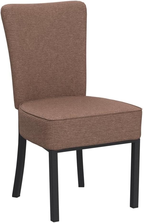 LUCKYERMORE Leather Dining Chairs Set of 2 Modern Kitchen Room Chairs with Upholstered Fully Assembled Heavy Duty Sturdy Mid Century, Vinyl Leather Coffee