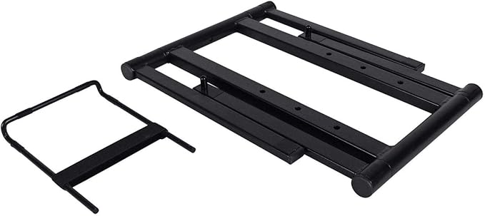 Rockville RLS2400 Foldable DJ Laptop Stand, Aluminum, Lightweight, Portable, Collapsible, Free Carrying Bag, Space-Saving, Perfect for DJs and Musicians