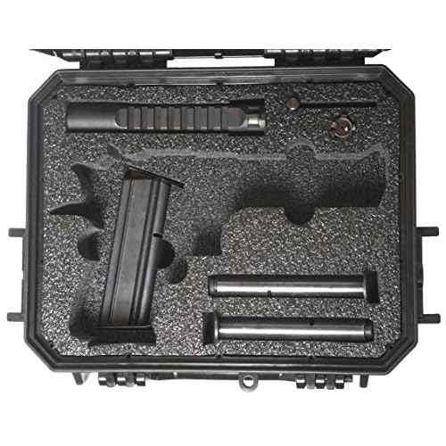 Case Club Case fits Desert Eagle in Pre-Cut Waterproof Pistol Case with Storage for 4 Extra Magazines & 1 Extra Barrel