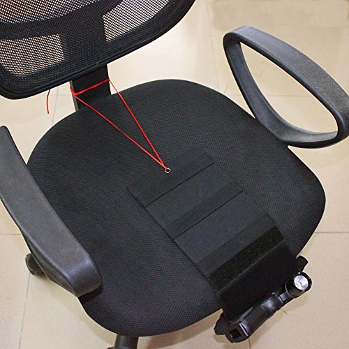 Bedside Pistol Holster, Tactical Bed Side Gun Holster, Under Mattress Handgun Holster with Flashlight Loop Holder - color: BK
