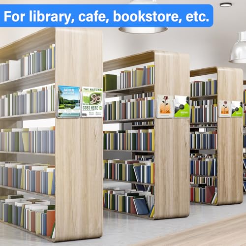 Ripeng 12 Pack Brochure Holder Wall Mount 6 x 9 Inch Clear Flyer Holder Magazine Pamphlet Display Stand Acrylic Wall Organizer Plastic Wall File Holder for Literature Mail Paper Document Rack Display