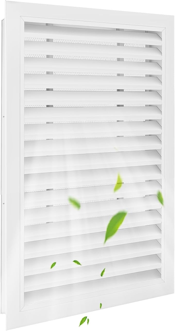 14"x20" Aluminum Gable Vent, Filter Screen