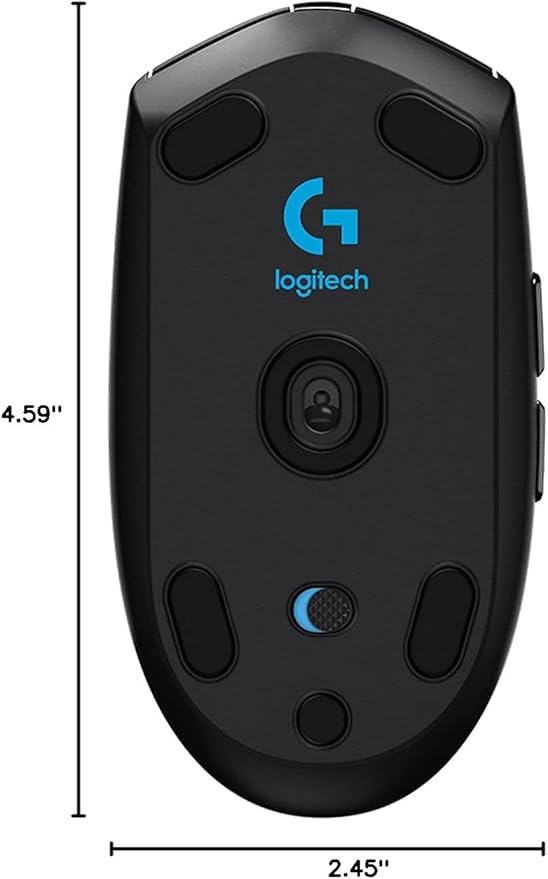 Logitech G305 Lightspeed Wireless Gaming Mouse, Hero 12K Sensor, 12,000 DPI, Lightweight, 6 Programmable Buttons, 250h Battery Life, On-Board Memory, PC/Mac - Black
