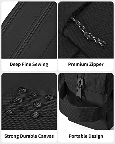 Sooez Big Capacity Pencil Case, Upgraded Canvas Pencil Pouch Large Pencil Bag Organizer, Separate Compartments Easy Grip Handle, Aesthetic Supply for School Teens Adults, Pink Pen Case - color: Canvas Pink