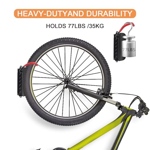 Swivel Bike Wall Mount, Bike Hangers for Garage, Space-Saving Bike Storage, Sturdy Bicycle Rack Can Holds Up to 77 lbs, Easy Install, 4 Pack - size: 4 Pack