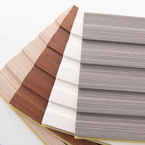 Art3d Slat Wall Panels, WPC Soundproof 3D Wall Paneling for Interior Wall Decor, TV Background, Samples 5-Pack 6 x 6 in.