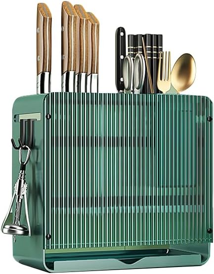 KBOX811 Knife Holder Organizer Stainless Steel Rack This multifunctional kitchen storage rack with Utensil (white) version:No cutting board rack