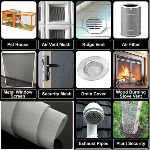 Stainless Steel #30Mesh -Size:15.7"x47.2" SS304 Wire Mesh Screen,
