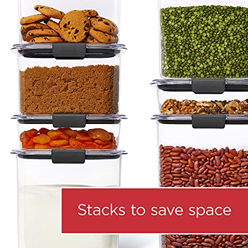 Rubbermaid Brilliance Pantry Airtight Food Storage Container, BPA-Free 7.8 Cup, Ideal for Brown Sugar - Efficient, Leak-Proof and Dishwasher-safe - size: 7.8 Cup