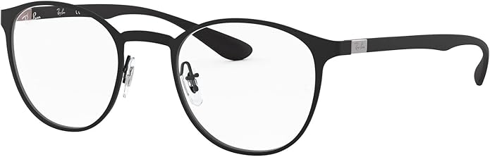 Ray-Ban Unisex Rx6355 Round Prescription Eyeglass Frames