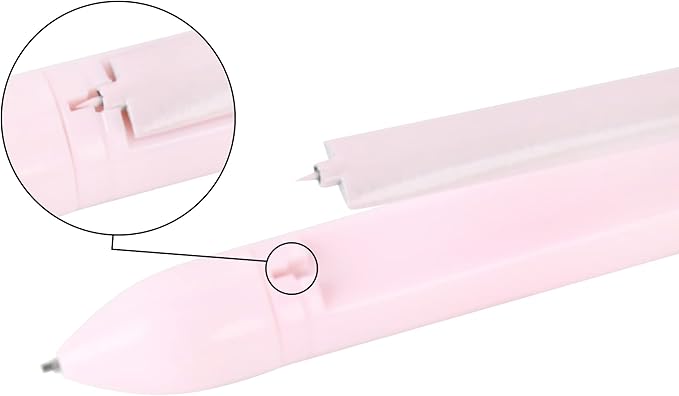 LABANCA 8 Pcs Compass Set with Protractor Rulers Pencil for Math Geometry (Compass Pen-Pink)