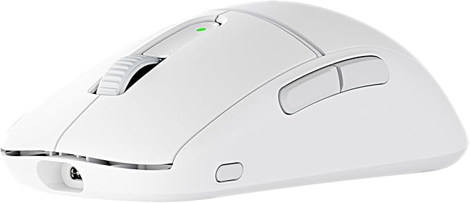Turtle Beach Burst II Air Wireless Gaming Mouse - 47g Ultra Lightweight, Optical Switches, 26000 DPI Optical Sensor, 120-hour Rechargeable Battery, Symmetrical Design, Bluetooth, USB-C Cable – White