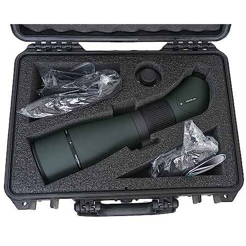 Case Club Spotting Scope Case - Fits Vortex Optics Viper 20-60¡¿85 Angled Spotting Scope in a Hard-Shell Waterproof Travel Case