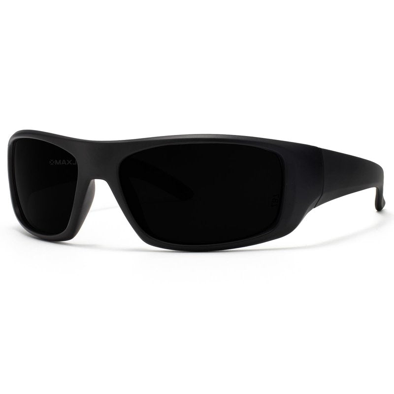 MAXJULI XL Z87 Sports Sunglasses for Big Heads Men Women TR90 Ultralight UV400 Protection Glasses 8700 (Black/Super Dark)