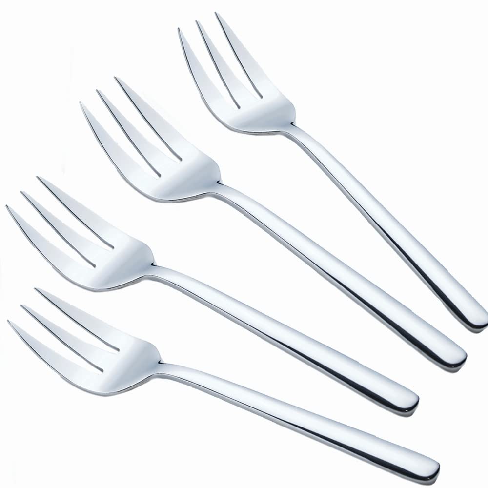 Enwinner Serving Spoons*2 Slot Spoons* 2 Forks *2 Buffet Colander Stainless Steel Banquet Set, Set of 6. Lenght 9"