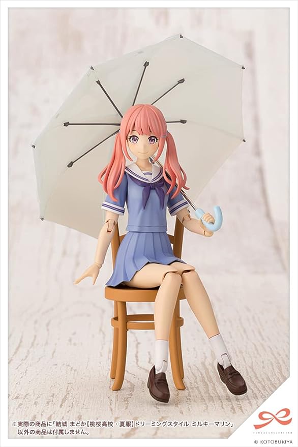 Kotobukiya Sousai Shojo Teien: Madoka Yuki (Touhou High School Summer Clothes) Dreaming Style Milky Marine Plastic Model Kit,Multicolor,JK022