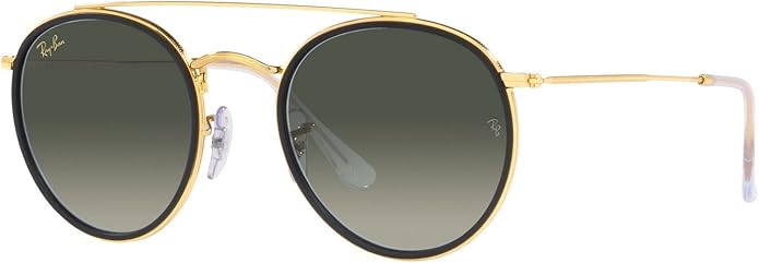 Ray-Ban Unisex Rb3647n Double Bridge Round Sunglasses