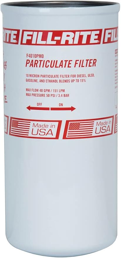 Fill-Rite F4010PM0 1" 40 GPM 10 Micron Particulate Spin-On Fuel Filter
