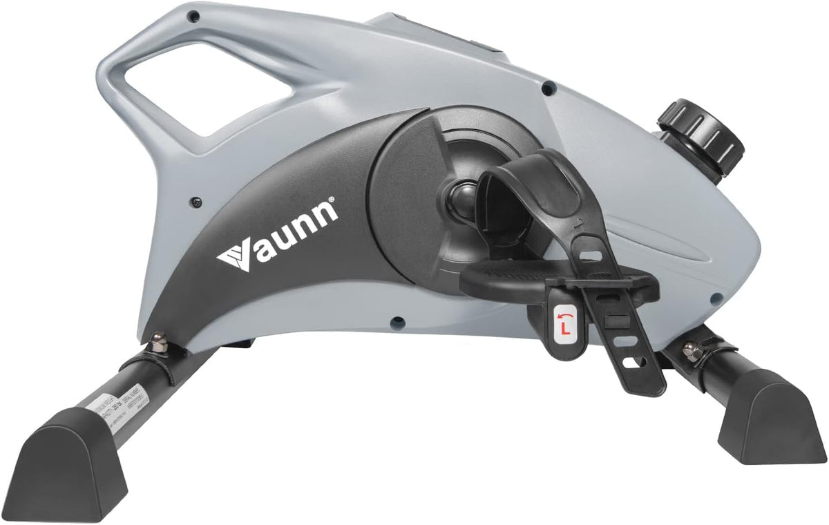 Vaunn Under Desk Stationary Bike, Electronic Pedal Exerciser, Physical Therapy Indoor Spin Cycling, Light Cardio Workout for Arms and Legs, Home and Office Use