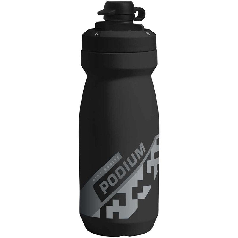 CamelBak Podium Dirt Series Chill Insulated Mountain Bike Water Bottle, Mud‑Protected Nozzle with Cold Retention, 21oz, White
