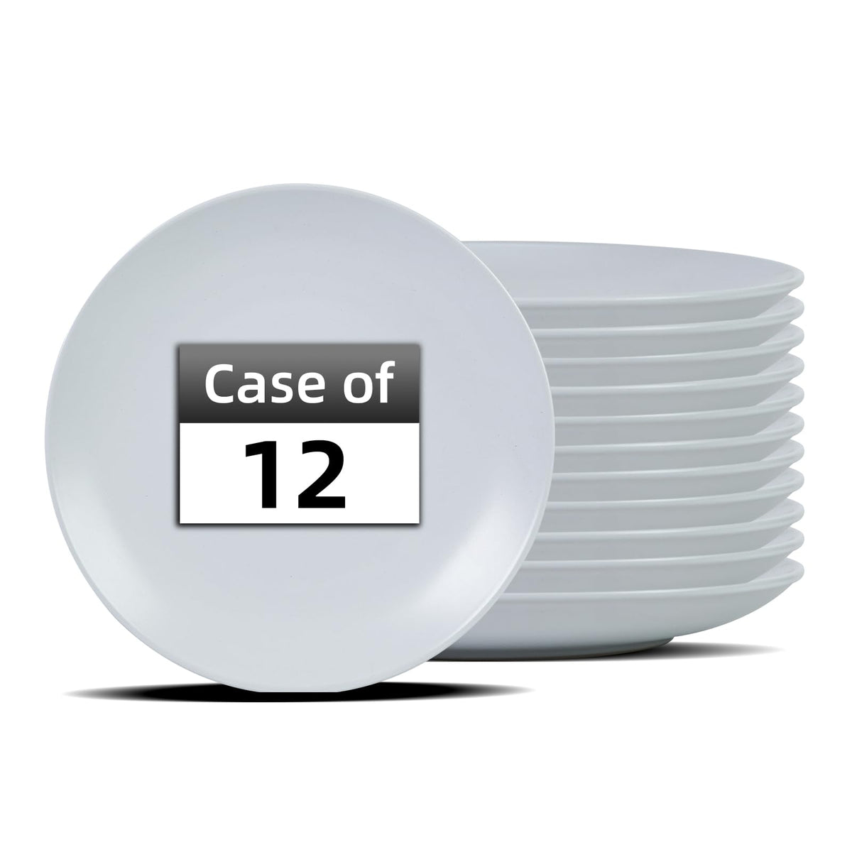 IRESTAURANT PLUS Stoneware Coupe Commercial Grade Dinnerware, Ivory, Plate 12.25", Case of 12