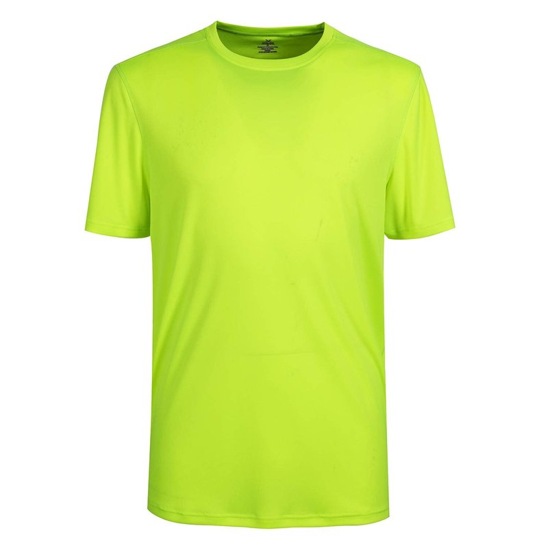 Corna High Vis Safety T-Shirt,Short Sleeve 3xlt Shirts Big and Tall Breathable High Visibility Yellow-3XL