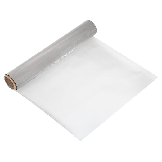 uxcell 200 Mesh 79" x 12" Woven Wire Mesh, 304 Stainless Steel Air Vent Filter