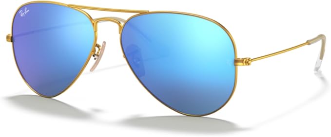 Ray-Ban RB3025 Metal Aviator Sunglasses For Men For Women +BUNDLE with ACCESSORY EYEWEAR KIT