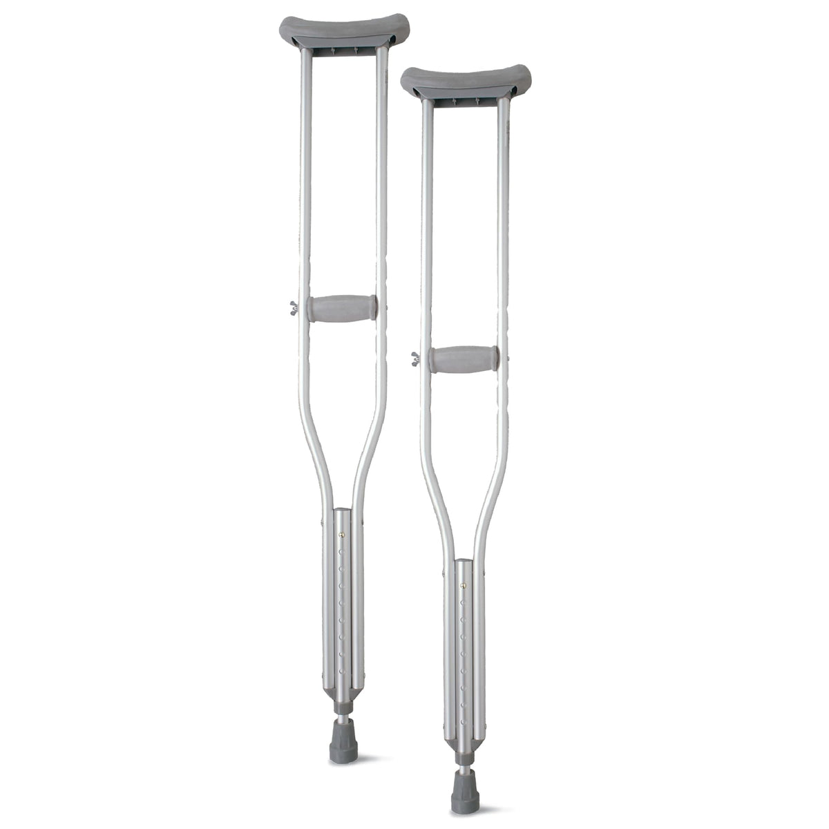 Medline Youth Aluminum Guardian Crutches for Kids, Adults & Seniors 4’6”–5’2”Tall, Walking Aid for Reliable Balance, Comfortably Holds Up to 300 lbs.