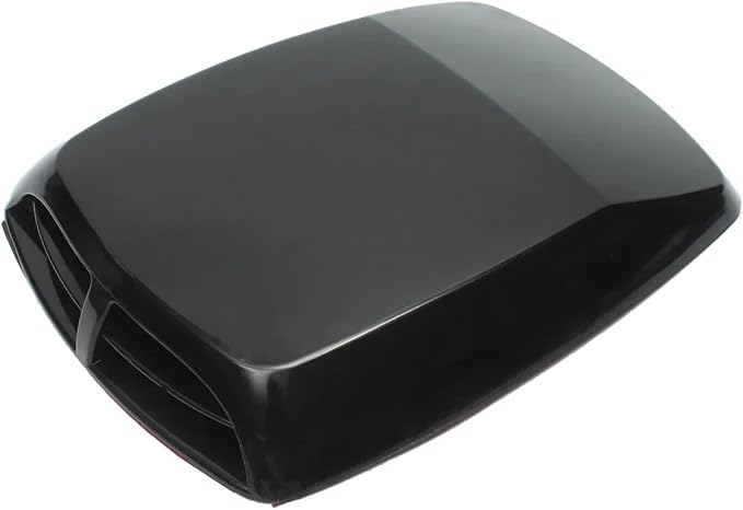 Decorative Hood Scoop Air Intake Flow Vent Black Carbon Universal Car