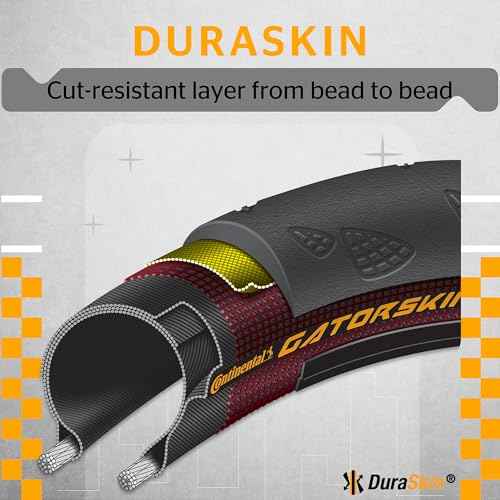 Continental Ultra Gatorskin Bicycle Tire (700x25, Folding, Black)
