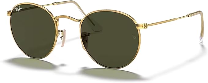 Ray-Ban RB3447 ROUND METAL Sunglasses For Men +BUNDLE with ACCESSORY EYEWEAR KIT
