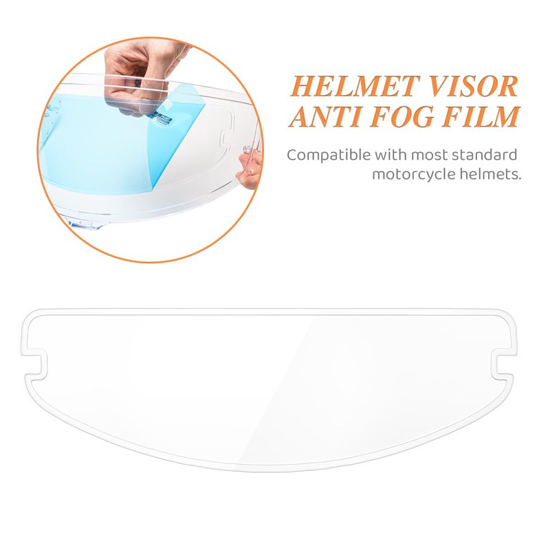 Universal Anti Fog Film for Motorcycle Helmet Visor 3.46" x 10.7"-Helmet Face Shield Anti Fog Visor Insert