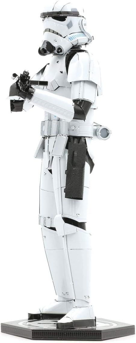 Metal Earth Fascinations Premium Series Star Wars Stormtrooper 3D Metal Model Kit Bundle with Tweezers