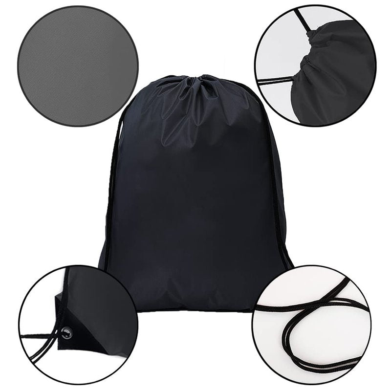 50 Pcs Drawstring Bags Bulk, Polyester Draw String Bags, Gym Sports Cinch Bag Drawstring Backpack for Women Men, 10 Colors