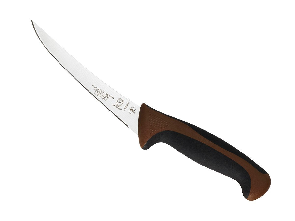 Mercer Culinary Millennia Colors 7-Inch Granton Edge Santoku Knife, Green
